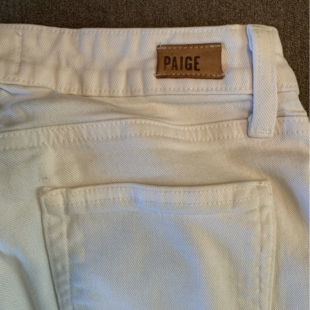 PAIGE Kylie Crop White Jeans - Picture 7 of 8